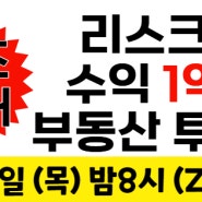 리스크 없이 수익 1억이상 벌수 있는 부동산 투자 비밀