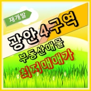 광안4구역 재개발 조합설립인가총회 개최 예정