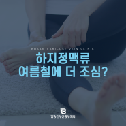 부산하지정맥류 여름철에 더 조심하셔야 합니다. <필독>