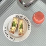 다이어트 그릭요거트 오이 에그마요 샌드위치 만들기