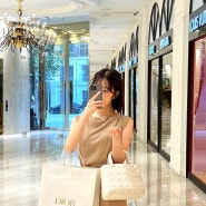 디올 레이디백 미듐 캉카스백화점에서 여자명품가방 구매한 후기!
