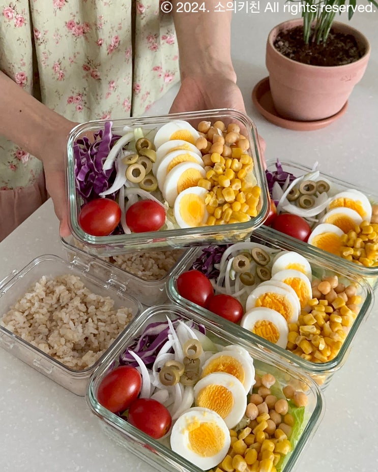 포케 밀프랩 4일치 만들기 살코기참치 우삼겹 포케 레시피 : 네이버 블로그
