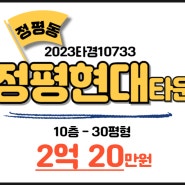 경산시 정평동 정평현대타운 아파트 경매 30평형