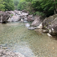 부산 근교 국립신불산폭포자연휴양림 하단 데크 계곡에서 취사 및 캠핑 즐기기