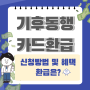 기후동행카드 청년 환급, 방법 및 이벤트, 혜택까지 설명 !