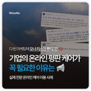 [아이쉴드] 다 된 마케팅에 기업 리스크 뿌리기? 우리 기업에 온라인 평판 관리가 꼭 필요한 이유는? 디지털이미지케어 화이트미