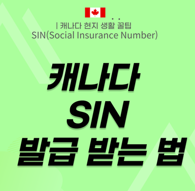 캐나다 거주시 필수 캐나다의 주민등록번호, SIN Number 발급방법 : 네이버 블로그