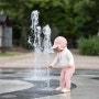 광주 쌍암공원 바닥분수 아기 물놀이