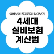 4세대 실손보험 _ 실비보상금 청구액 계산하기