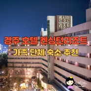 경주 켄싱턴리조트 주니어스위트 리모델링 경주 가족 숙소 추천