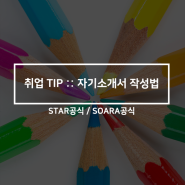 신입개발자 취업 TIP ::자기소개서 작성법(STAR공식, SOARA공식)