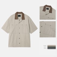 [신상품] 미니멀 카펜더 워크 반팔 셔츠 3컬러 남자 여름 셔츠