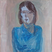 woman seated, acylic on canvas, 72.7 x 60.6 cm, 2024