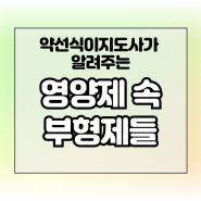 아이허브 영양제 속 첨가제 부형제 종류 별 기능 안전성 정리