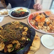 여수 중국집 순심원 해물철판 돌판짜장 탕수육 맛집