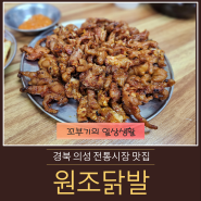 [의성 의성읍 전통시장 맛집] 맛있는 숯불향 원조닭발
