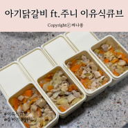 돌아기 유아식 아기닭갈비 레시피 feat. 주니 이유식큐브