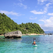 보라카이 자유여행, 평화로운 보라카이 바다, 참 예뻤던 석양