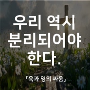 우리 역시 분리되어야 한다.