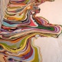 이안 데이븐포트(Ian Davenport)작품: 선 line 페인팅 추상화 _선과 색상의 복잡한 배열 탐구