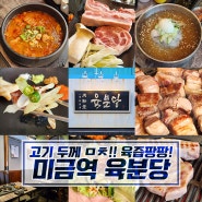 [미금역 맛집] 푸짐한데 맛까지 있는 양심적인 고깃집 : 육분당