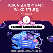 [모집] KOICA 글로벌 서포터스 WEKO 6기 모집