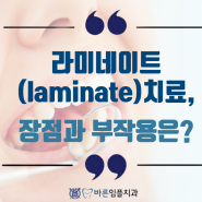 라미네이트(laminate) 치료, 장점과 부작용은?