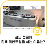 [정인서 기자] 철도 선로에 흰색 페인트칠을 하는 이유는?