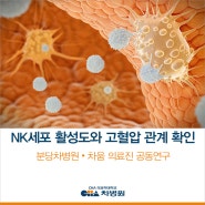 NK세포 활성도 낮으면 고혈압 확률 높다?