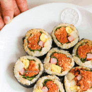 참치김밥 맛있게 싸는법 초간단 깻잎 참치마요 김밥 만들기