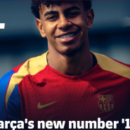 [바르셀로나 오피셜] 라민 야말은 24-25 시즌에 새로운 등번호 19번을 달게됩니다.