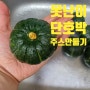 아침식사 대용으로 단호박 주스 먹고 있어요