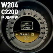 w204 c220 엔진의 뜨거운 반란 오르막에서 120도 돌파!!