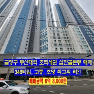 부산대역 초역세권 삼한골든뷰 막힘없는 84B타입 매매 ( 6.8억, 조정가능)