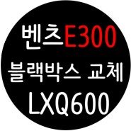 벤츠 E300 / 순정블랙박스 탈거후 파인뷰LXQ600 Power 2채널 블랙박스 완벽하게 장착해드렸어요 ! 수입차 블랙박스도 12볼트스토리 [일산 파주 운정 김포 고양]