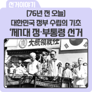 76년 전 오늘, 제1대 정·부통령 선거(1948.7.20.)