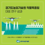 경기도농업기술원 '작물육종팀' 대표 연구 성과