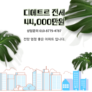 운정 디에트르라포레 전세 44000만원 ~ 전망좋은 아파트