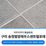 구미송정동줄눈 송정범양레우스센트럴포레 달라진변화