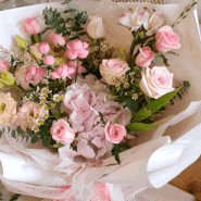 울산 북구 달천 꽃집 - 로맨틱한 꽃다발이 예쁜 바니꽃