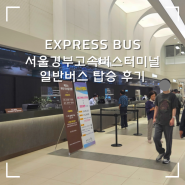 서울 경부고속버스터미널 예매 시간표 속초 탑승장 + 동부고속 일반버스 탑승