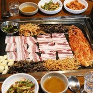 부산 서면 맛집 민들레부엌 듀록과 제주흑돼지 냉삼겹 후기