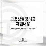 고용창출장려금 지원금과 요건알고 인건비 줄이기!