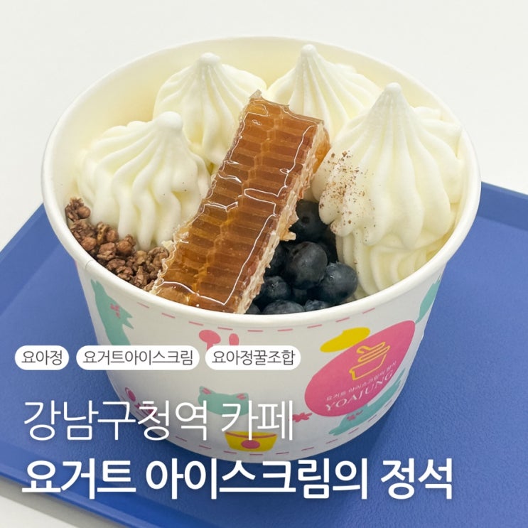 강남 카페 요아정 강남구청점 첫 요거트아이스크림의정석 : 네이버 블로그