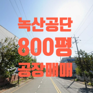 [송정동 공장매매]강서구 송정동 녹산공단 2,645㎡(800평) 공장매매