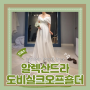 (Dress) 알렉산드라촬영가봉3- 도비실크오프숄더엠파이어라인