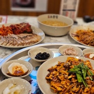 월곡역 맛집 :: 오봉집 월곡점, 직화낙지+보쌈+쟁반막국수까지 먹고온 후기🔥