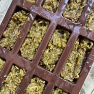 [레시피] 두바이 초콜렛 만들기 2차 도전💚🍫 지난번 단점 완벽보완 성공 후기