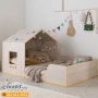 리바트키즈 [ 인천리바트키즈 ] 수면 독립 하는 아이의 아늑한 공간! 블루라벨 집속의 작은집 침대프레임
