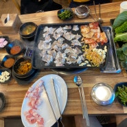 [신천동 맛집] 신천동 대패 삼겹살 쌈밥 맛집 '옥돌정쌈밥'